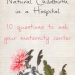 Natural Birth in a Hospital