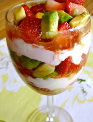 Strawberry Avocado Parfait