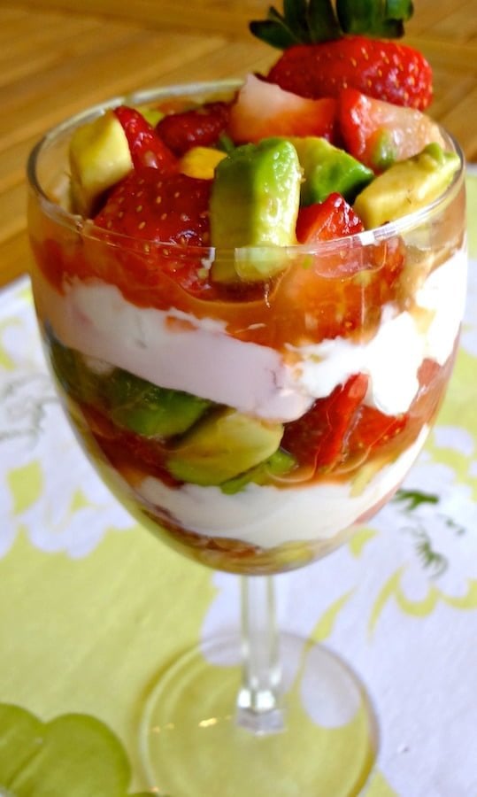 Strawberry Avocado Parfait