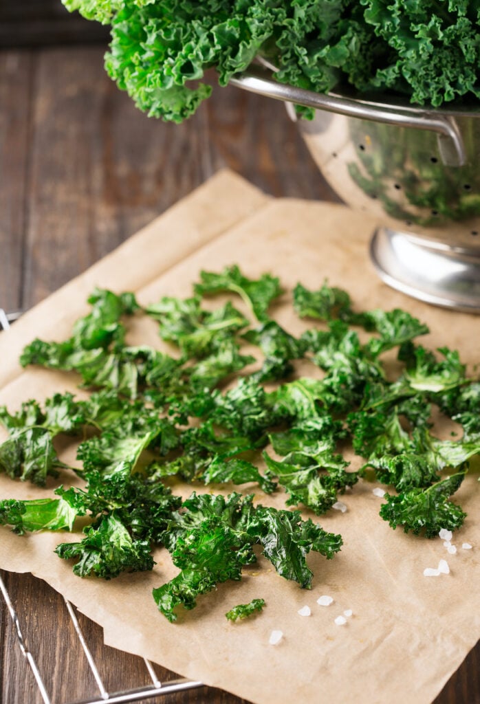 Crispy Homemade Baked Kale Chips