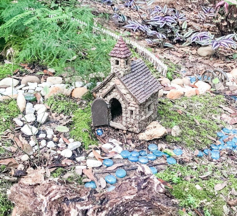 fairy house with bridge and fence - greenchildmagazine