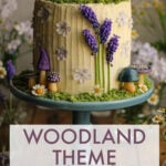 woodland party cake