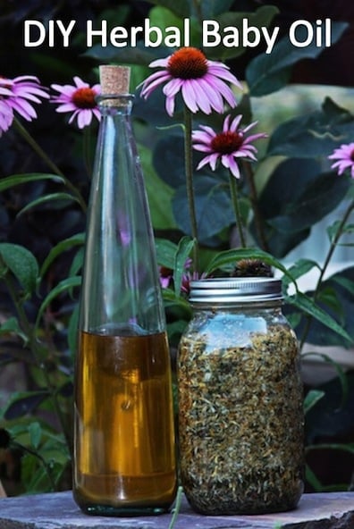 How to Make Your Own Herbal Baby Oil