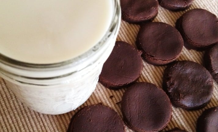 Raw Vegan Chocolate Mint Cookies