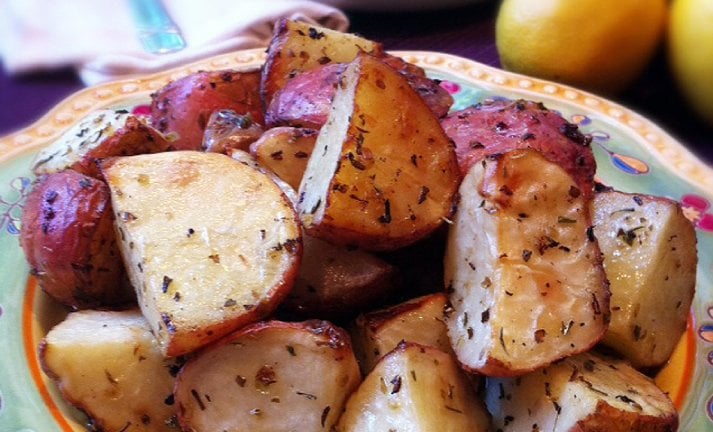 Lemon and Oregano Roasted Potatoes