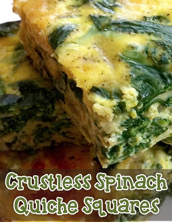 Make-Ahead Breakfast: Crustless Spinach Quiche Squares