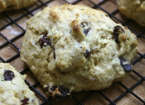 Lemon Cherry Cornmeal Scones