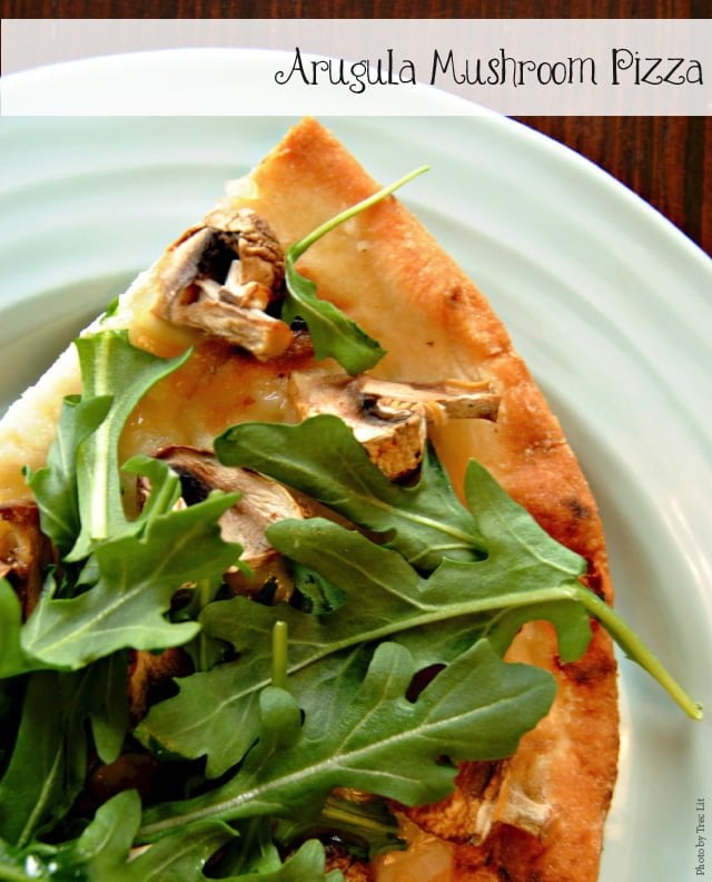 Arugula Mushroom Pizza