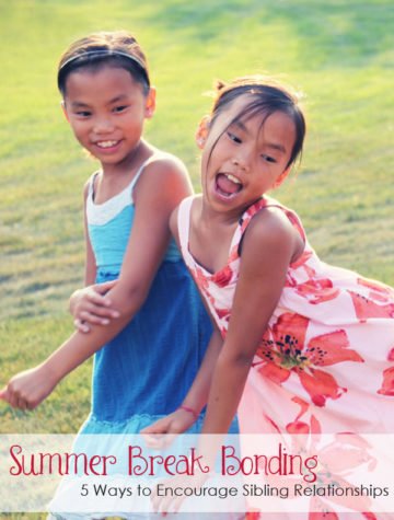 Encourage Positive Sibling Relationships