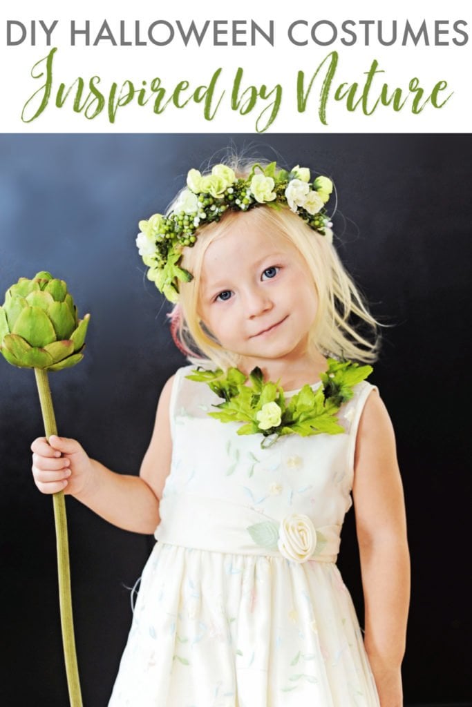 Child in nature Halloween costumes