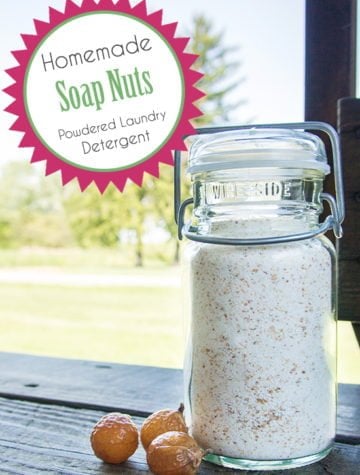 This recipe is great for clothes, towels, and cloth diapers. It does not contain Borax. Soap nuts are amazing little berries that contain high levels of natural soap. They are safe for those with nut allergies and are earth & skin friendly