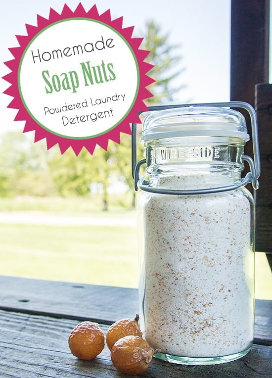 This recipe is great for clothes, towels, and cloth diapers. It does not contain Borax. Soap nuts are amazing little berries that contain high levels of natural soap. They are safe for those with nut allergies and are earth & skin friendly