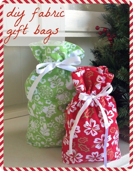 Large reversible Christmas gift bag