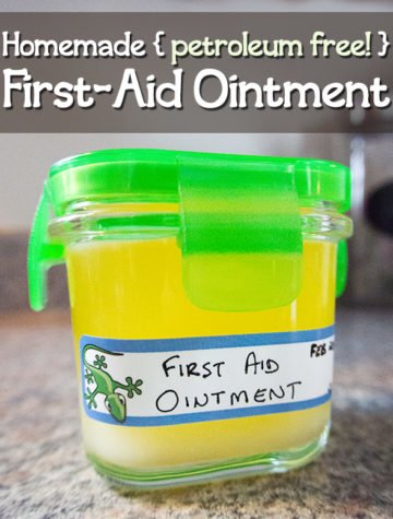 A simple recipe for a Homemade First-Aid Ointment