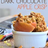 dark chocolate apple crisp
