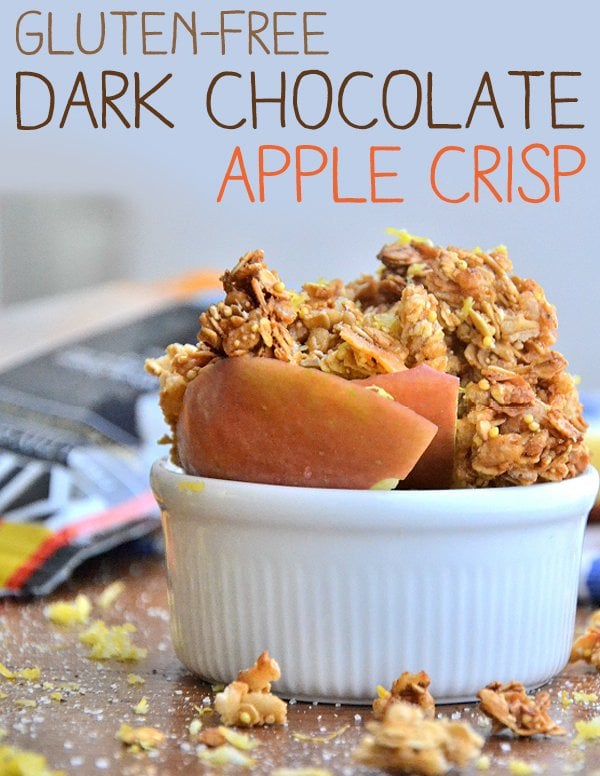 dark chocolate apple crisp