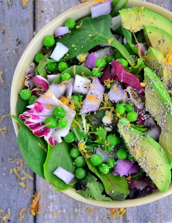 Sweet Pea & Avocado Spring Salad