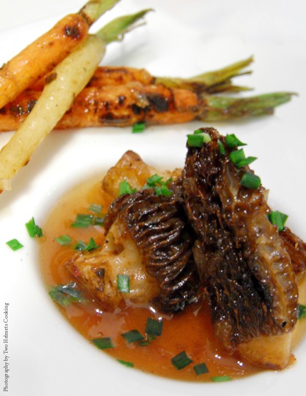 Wild Morels with Carrots