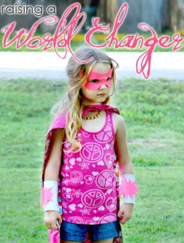 What you put into raising and guiding your child in the present, will harvest a strong, forward-thinking world changer later.