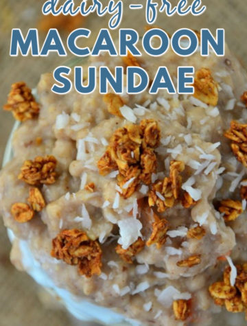 Dairy Free Macaroon Sundae