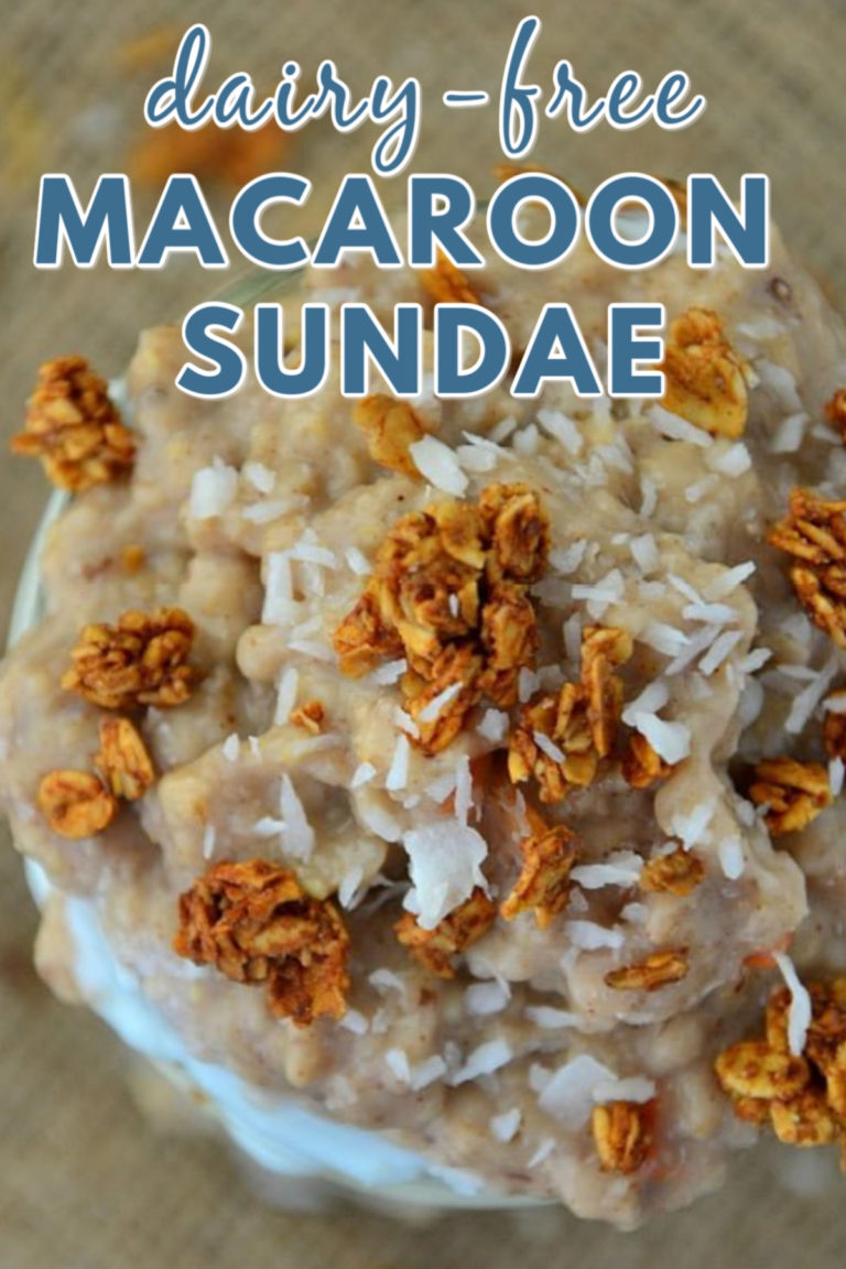 Creamy Dairy-Free Macaroon Sundae