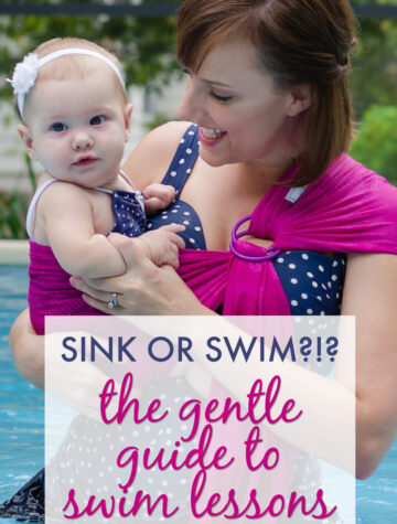 gentle parenting guide to swimming lessons