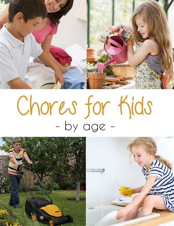 age appropriate chores for kids