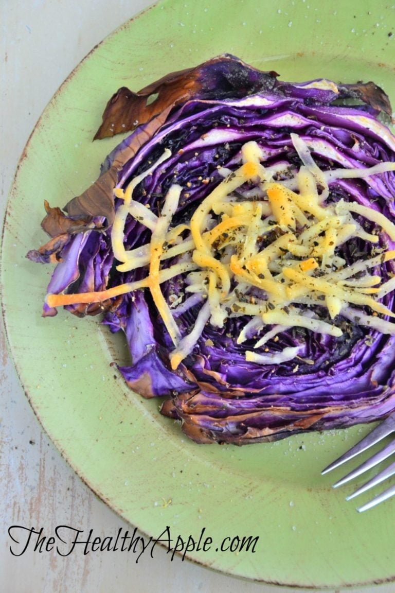 Cheesy Roasted Cabbage Bites