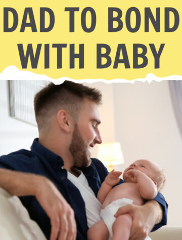 dad bonding with baby