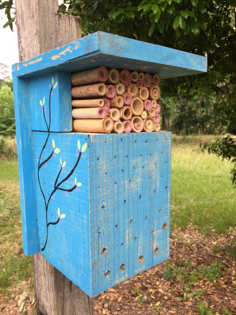 Building your own bug hotel is one of our favorite kid-friendly ways to celebrate Earth Day