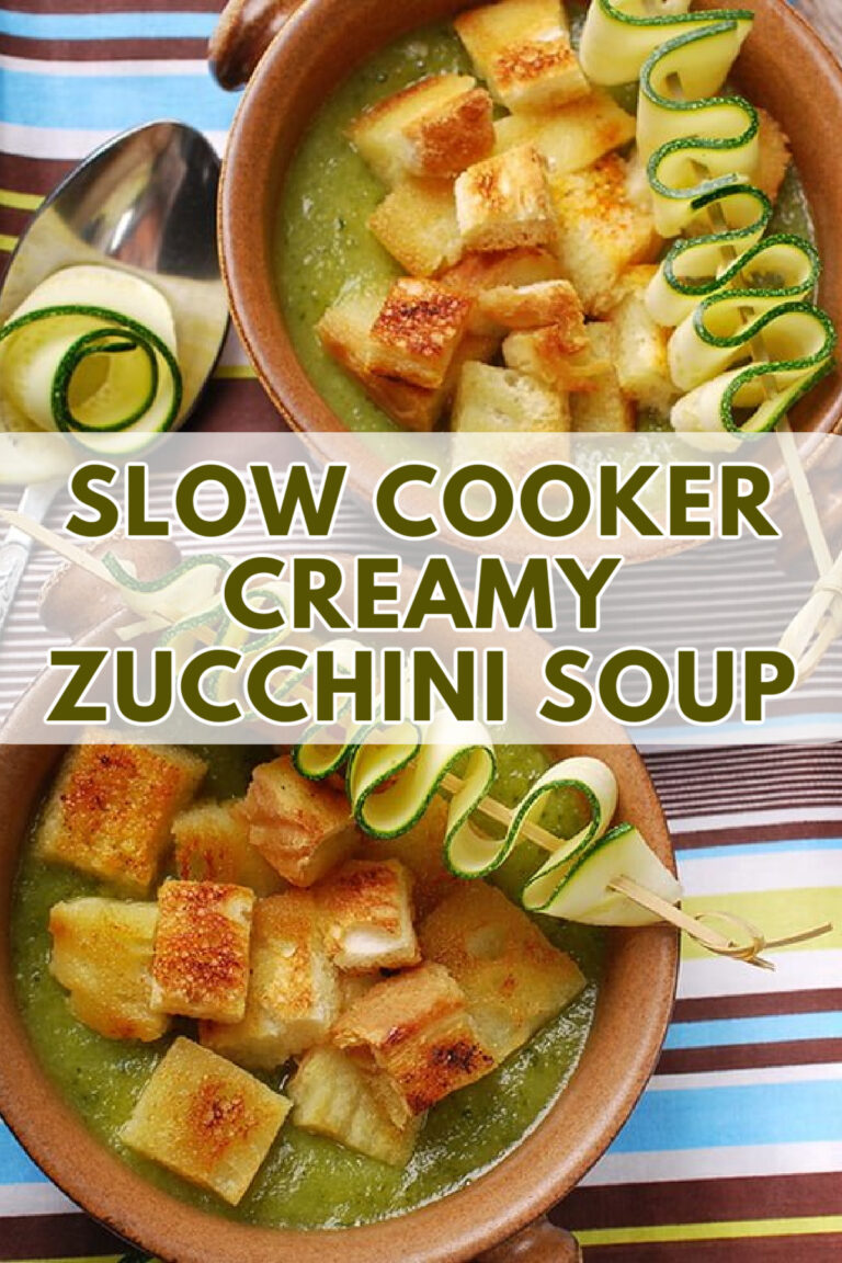Slow Cooker Creamy Zucchini Soup A summer favorite