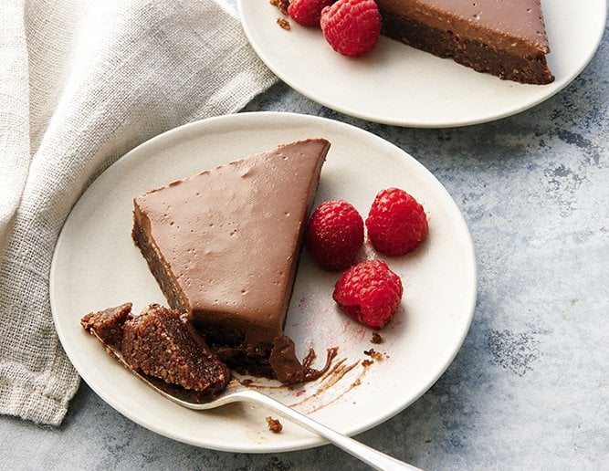 vegan chocolate ganache tart 