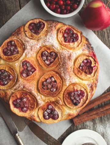 Cranberry Apple Caremel Pie