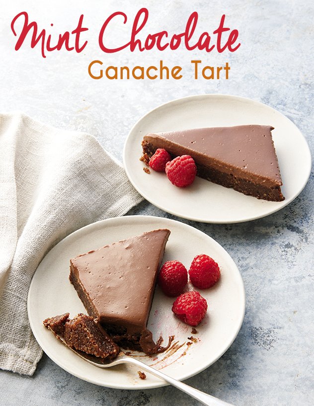 Vegan Mint Chocolate Ganache Tart