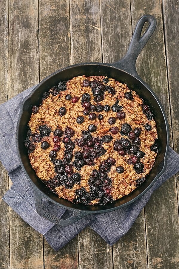 Blueberry Pear Oatmeal Bake