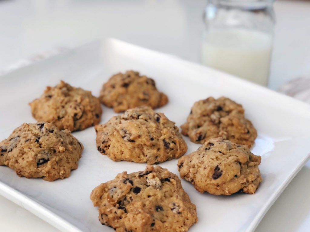 Chocolate Chip Chickpea Cookies with Einkorn Flour