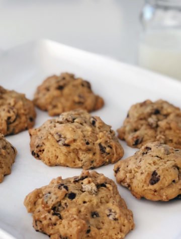 Chocolate Chip Chickpea Cookies with Einkorn Flour
