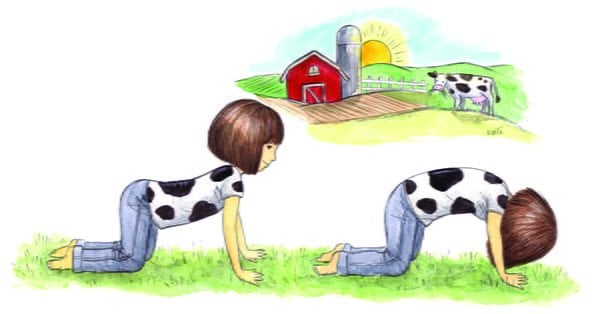 ABCs of Yoga for Kids cow