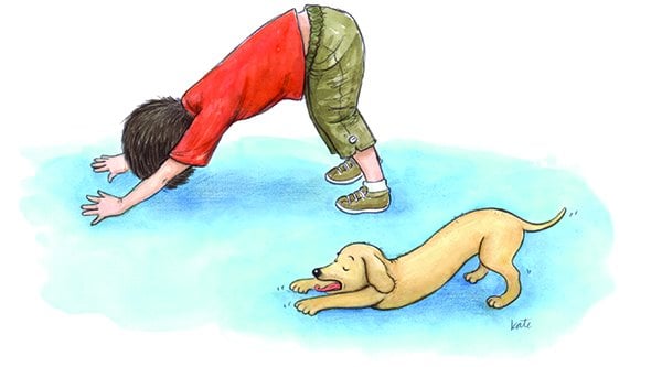 ABCs of Yoga for Kids dog