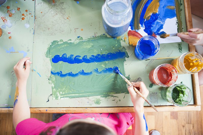 Painting With Nature Activity for Kids - Glitter On A Dime