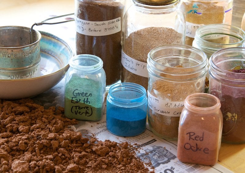 Creating your own paint supplies - from nature!