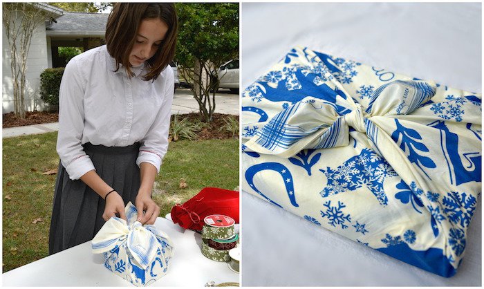 Furoshiki: Fabric Gift Wrapping with Kids