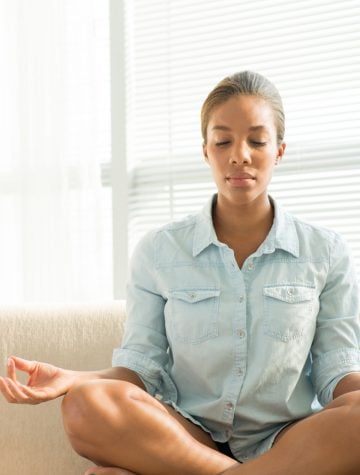mom meditating