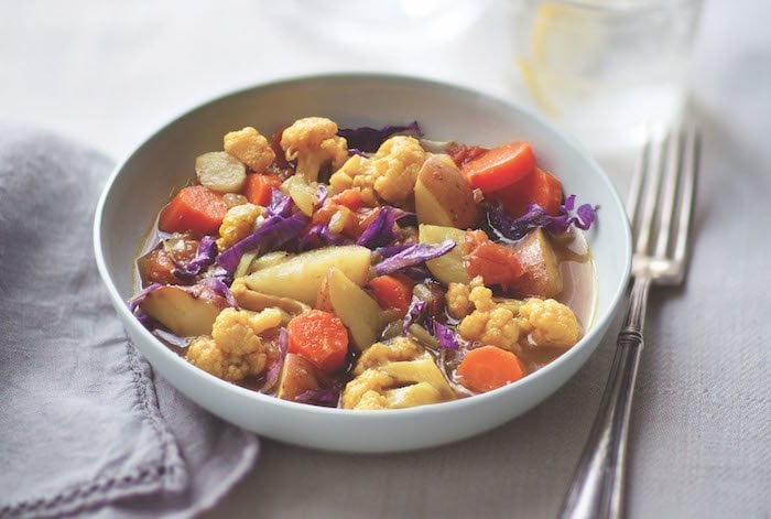 Hearty Winter Garlic & Vegetable Stew