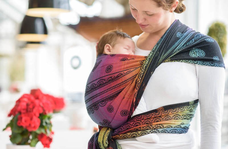 different wraps for babywearing