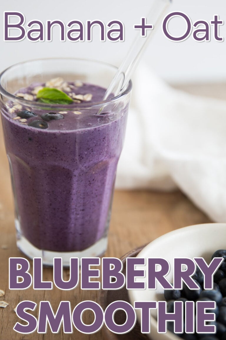 Blueberry Banana Oat Smoothie (Perfect for Busy Mornings)