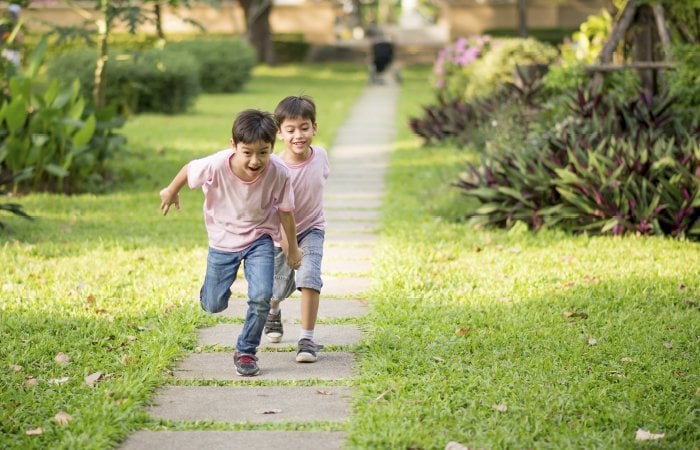 Roughhousing comes naturally to young animals (even non-predatory animals), so it should be no surprise our kids have the same instincts. “Play fighting” can actually help kids learn to deal with aggression. Plus, the movement and laughter help release built-up energy and generate oxytocin in the body. And rough play with dad has been linked to many social and emotional benefits for both boys and girls. Horseplay can also help kids learn smart risk-taking.