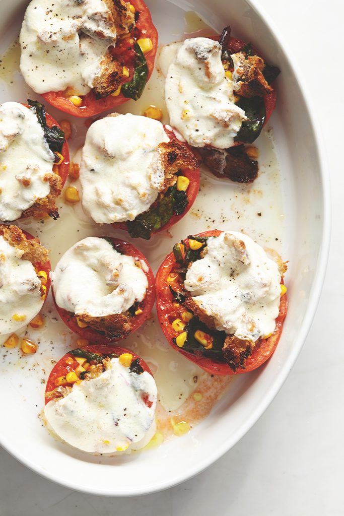 Stuffed Tomatoes with Mozzarella