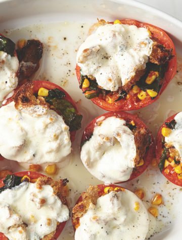 Stuffed Tomatoes with Mozzarella