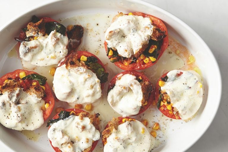 Stuffed Tomatoes with Mozzarella